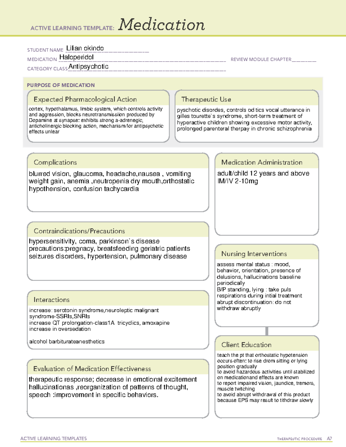 Borderline personality disoders ACTIVE LEARNING TEMPLATES THERAPEUTIC