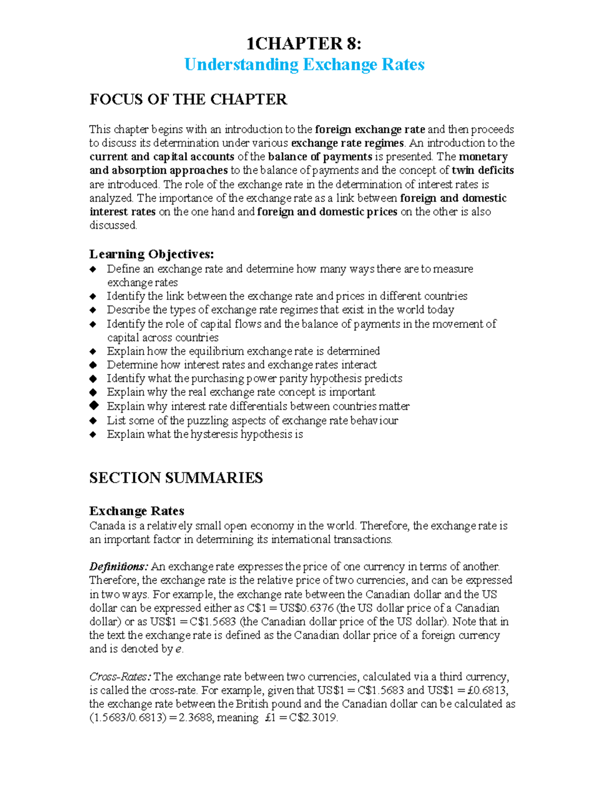 ch08-understanding-exchange-rates-1chapter-8-understanding-exchange