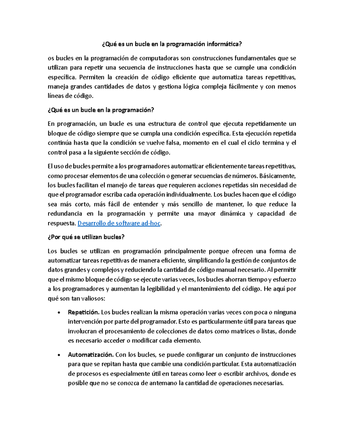 Qué es un bucle en la programación informática - ¿Qué es un bucle en la ...