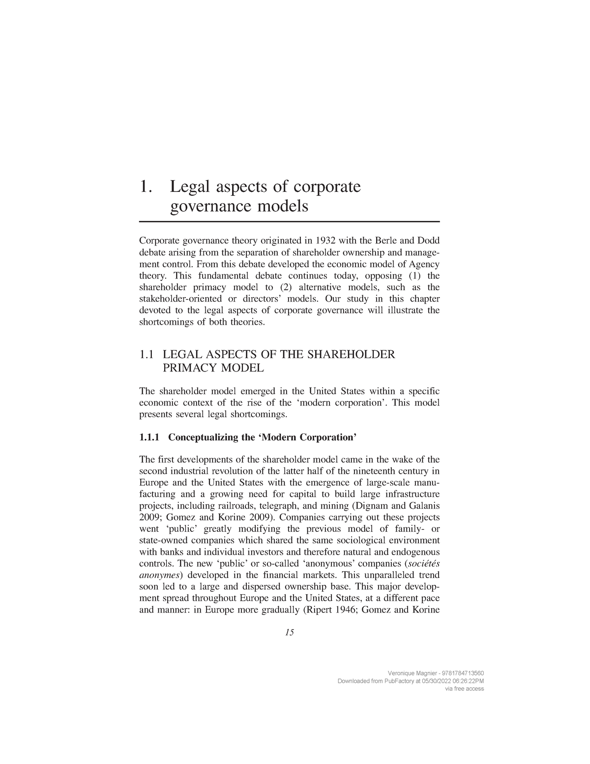 corporate governance law dissertation topics