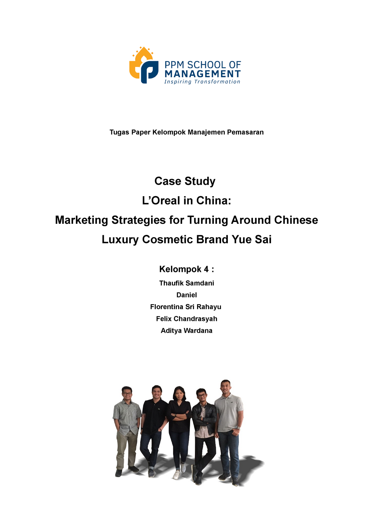 l'oreal in china case study solution