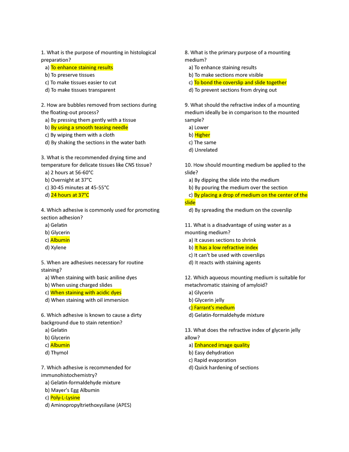 Histo review ch 15 - Medicine - SLU - Studocu