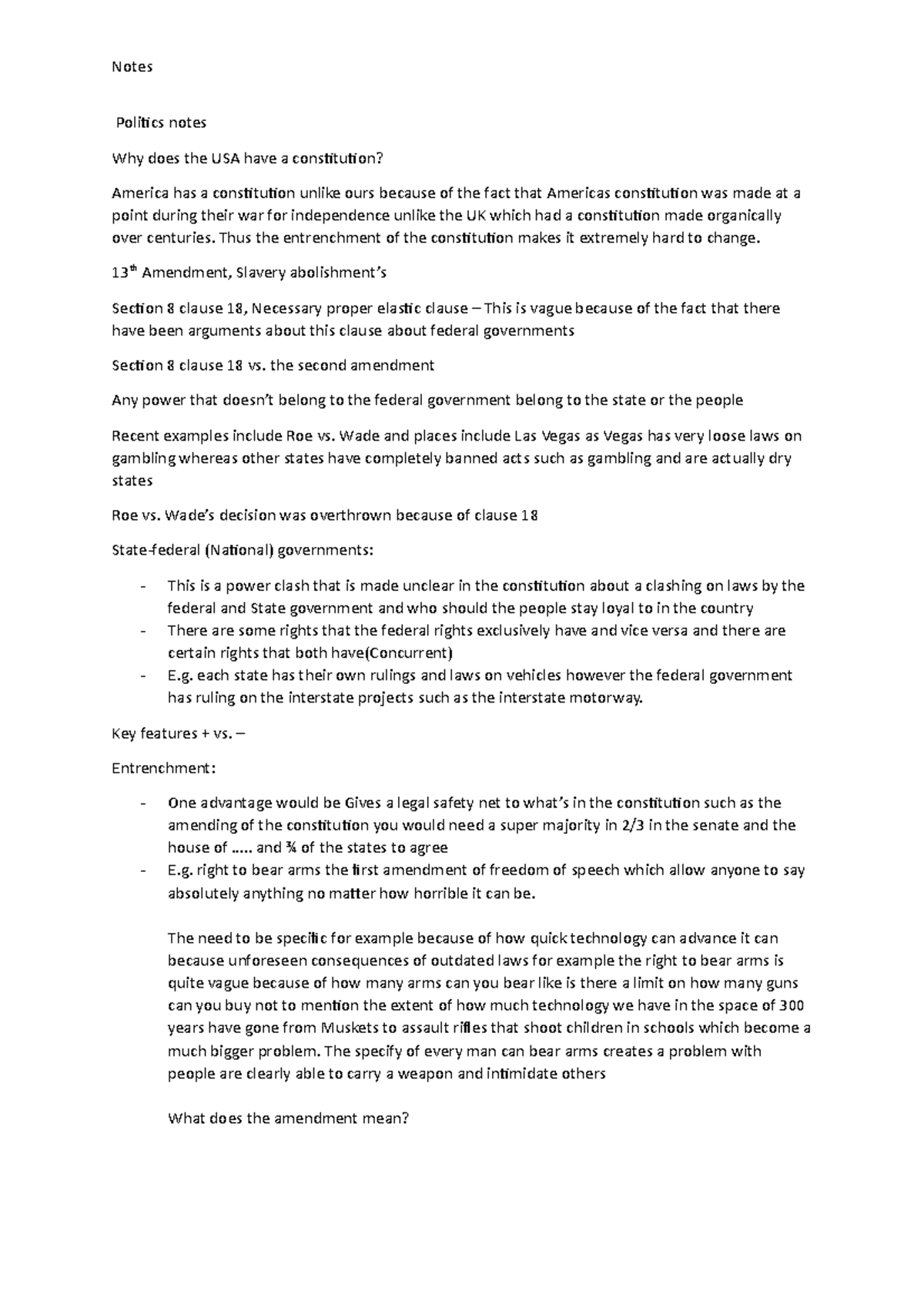 USA Government, Legislature, SCOTUS notes - Politics notes Why does the ...