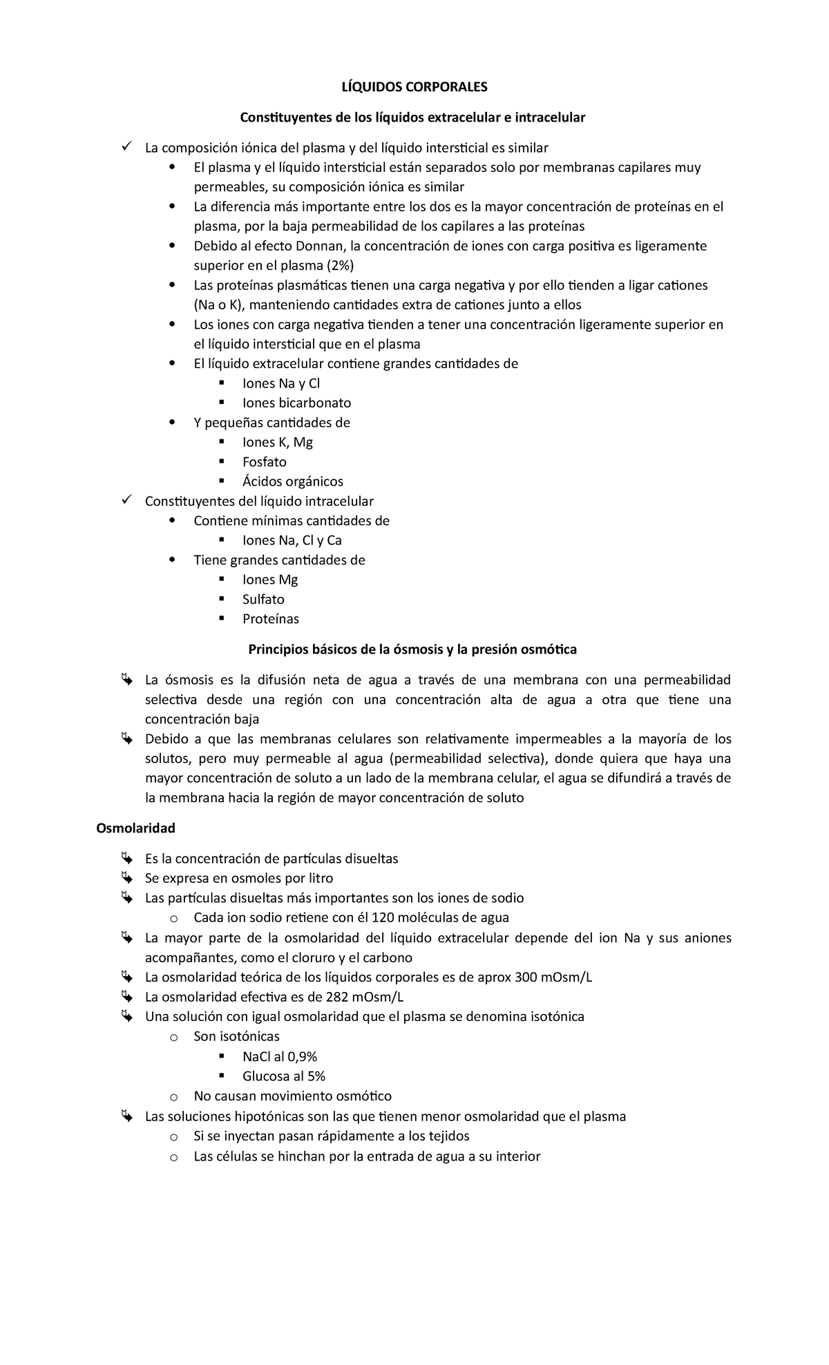 2 Líquidos Corporales Líquidos Corporales Constituyentes De Los 2 Líquidos Corporales Líquidos Corporales Constituyentes De Los