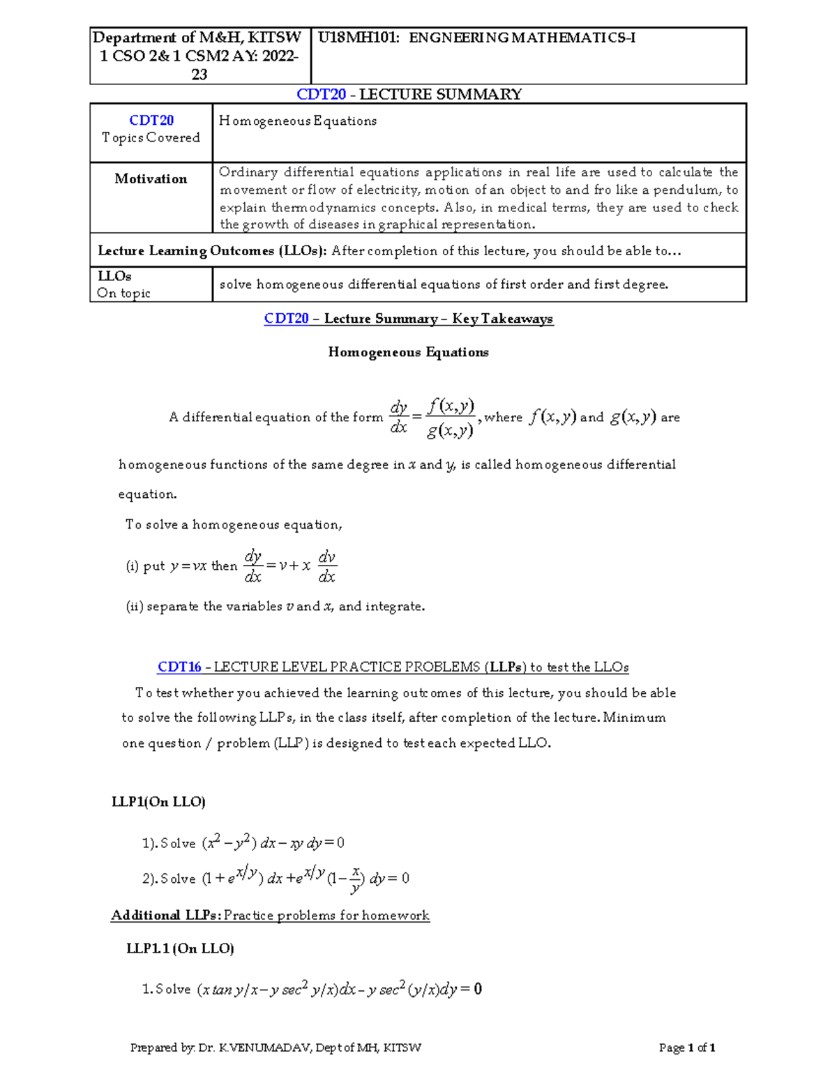 cdt-20homogeneous-equations-department-of-m-h-kitsw-1-cso-2-1-csm2