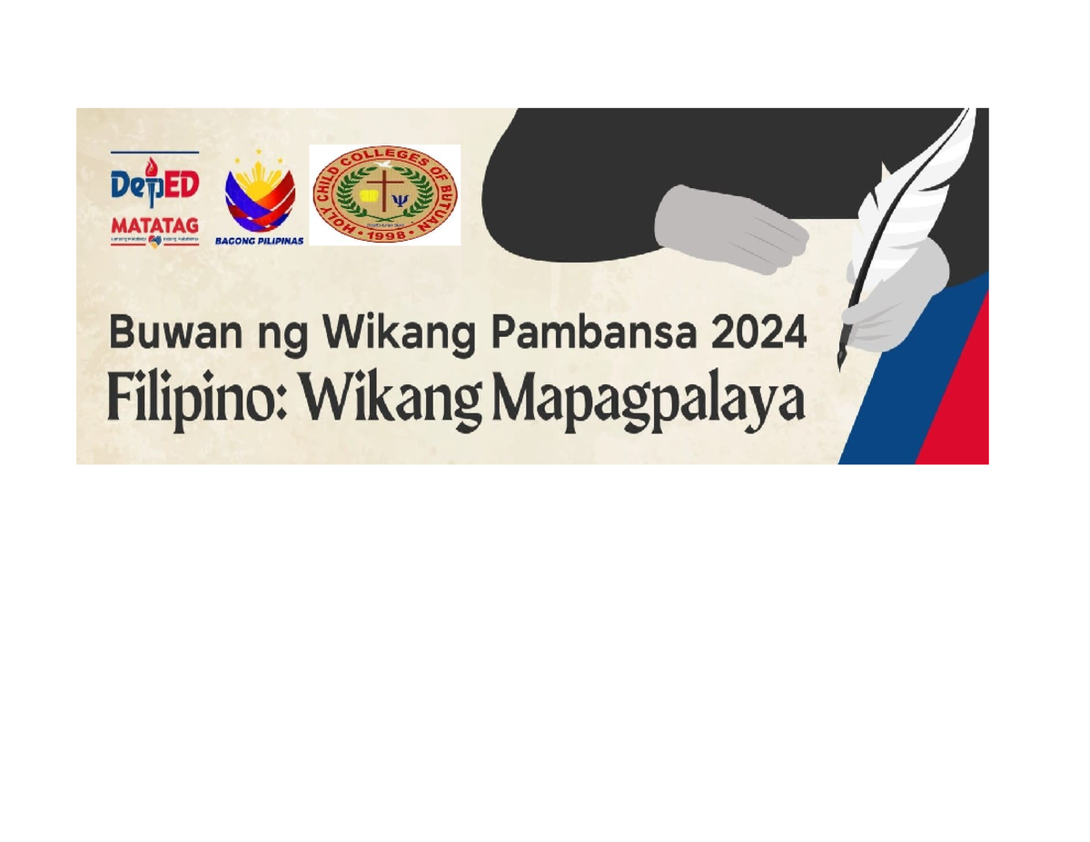 Buwan ng Wika Final Logo - Filipino - COLLEGES DepED CHICK MATATAG 130H ...