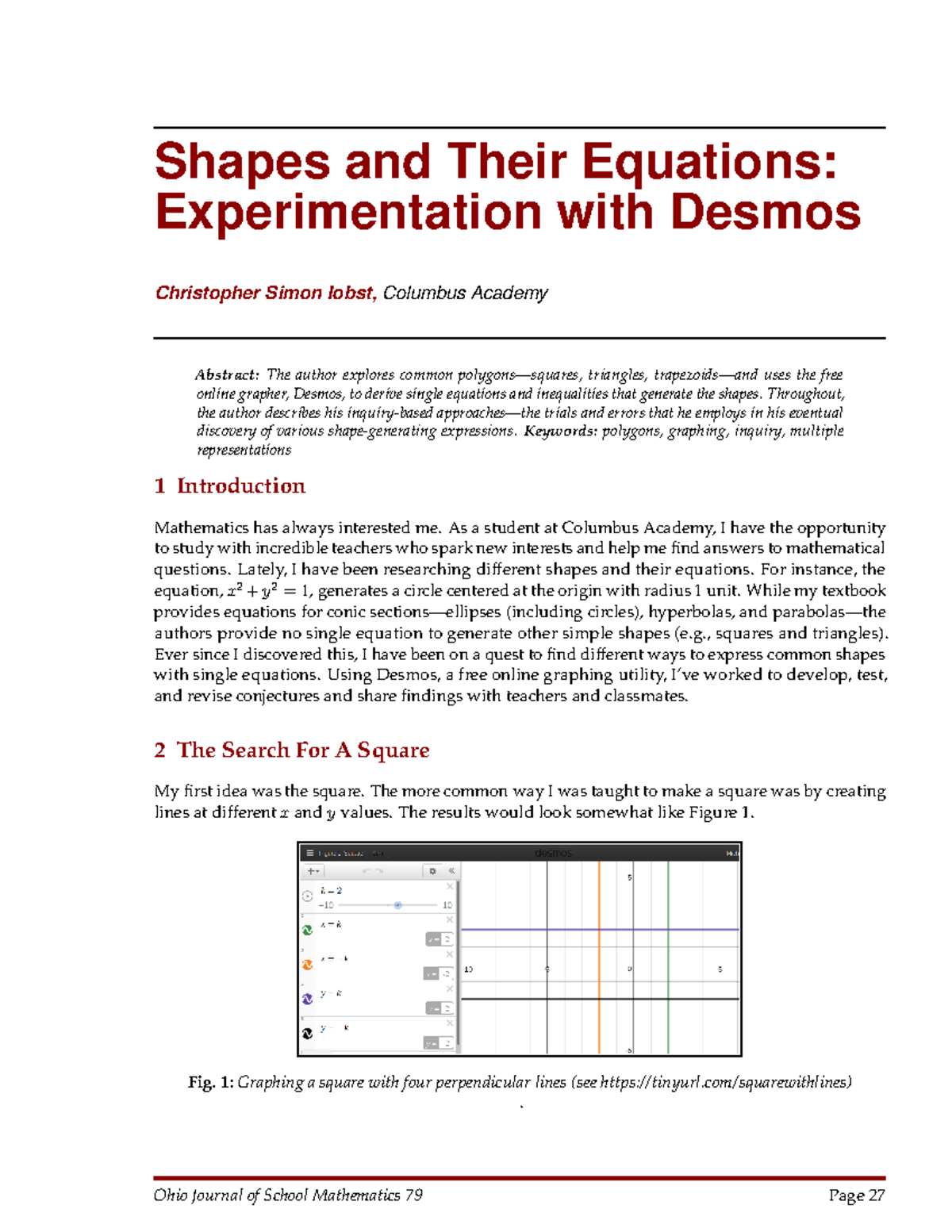 Shapes And Their Equations Experimentation With Desmos Shapes And Their Equations Experimentation Studocu