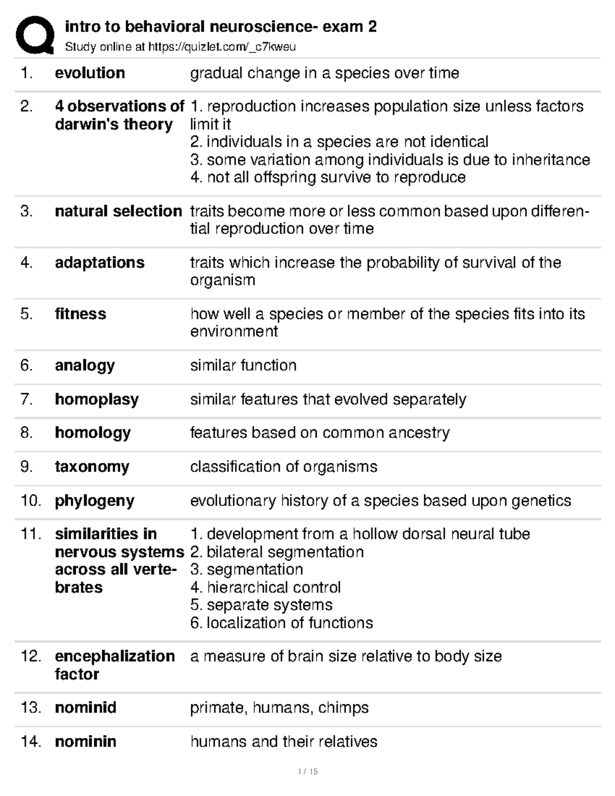 What Is Gradual Change In A Species Over Time