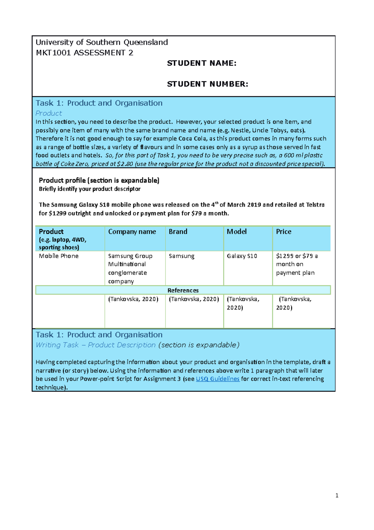 assignment extension usq