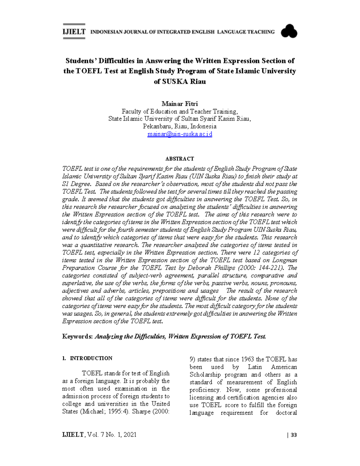 13773 39894 1 SM Students’ Difficulties in Answering the