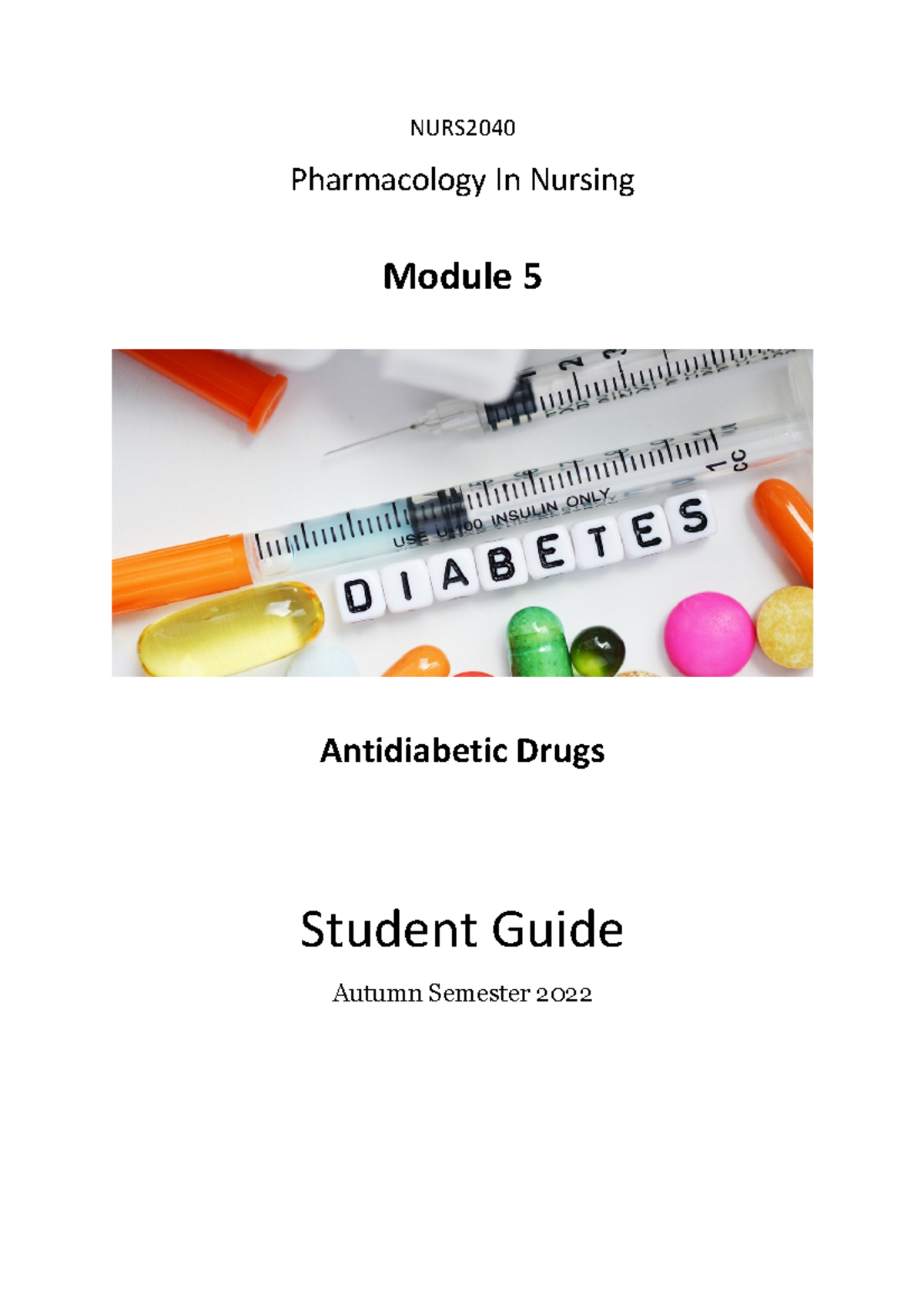 Pharmacology In Nursing Module 5 - NURS Pharmacology In Nursing Module ...