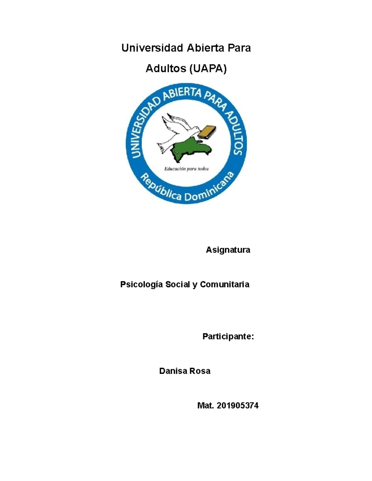 6666666666666666666 - Tarea Uapa - Universidad Abierta Para Adultos ...