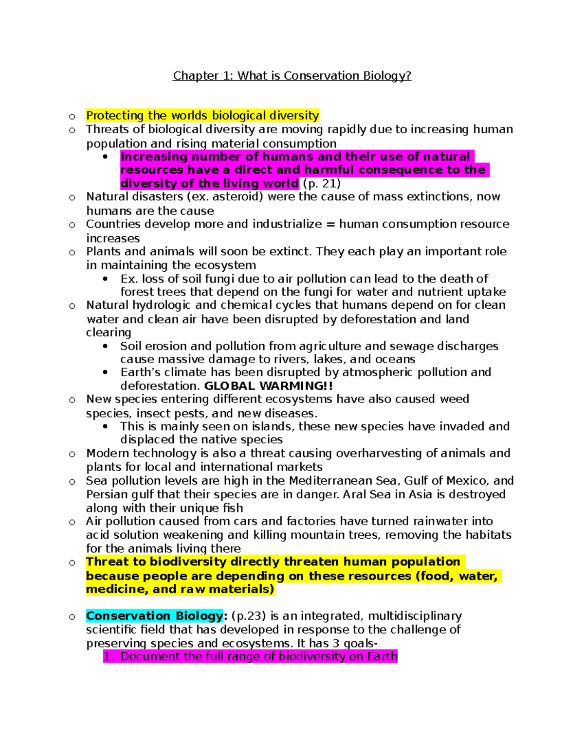 chapter-1-notes-chapter-1-what-is-conservation-biology-o-protecting