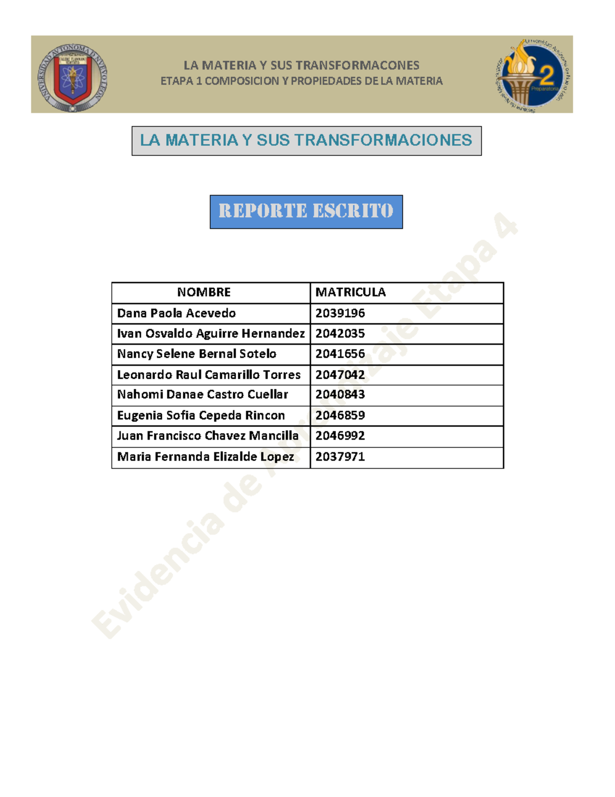 Equipo 1 EV2 LMy T - espero y les sirva;) - ETAPA 1 COMPOSICION Y ...
