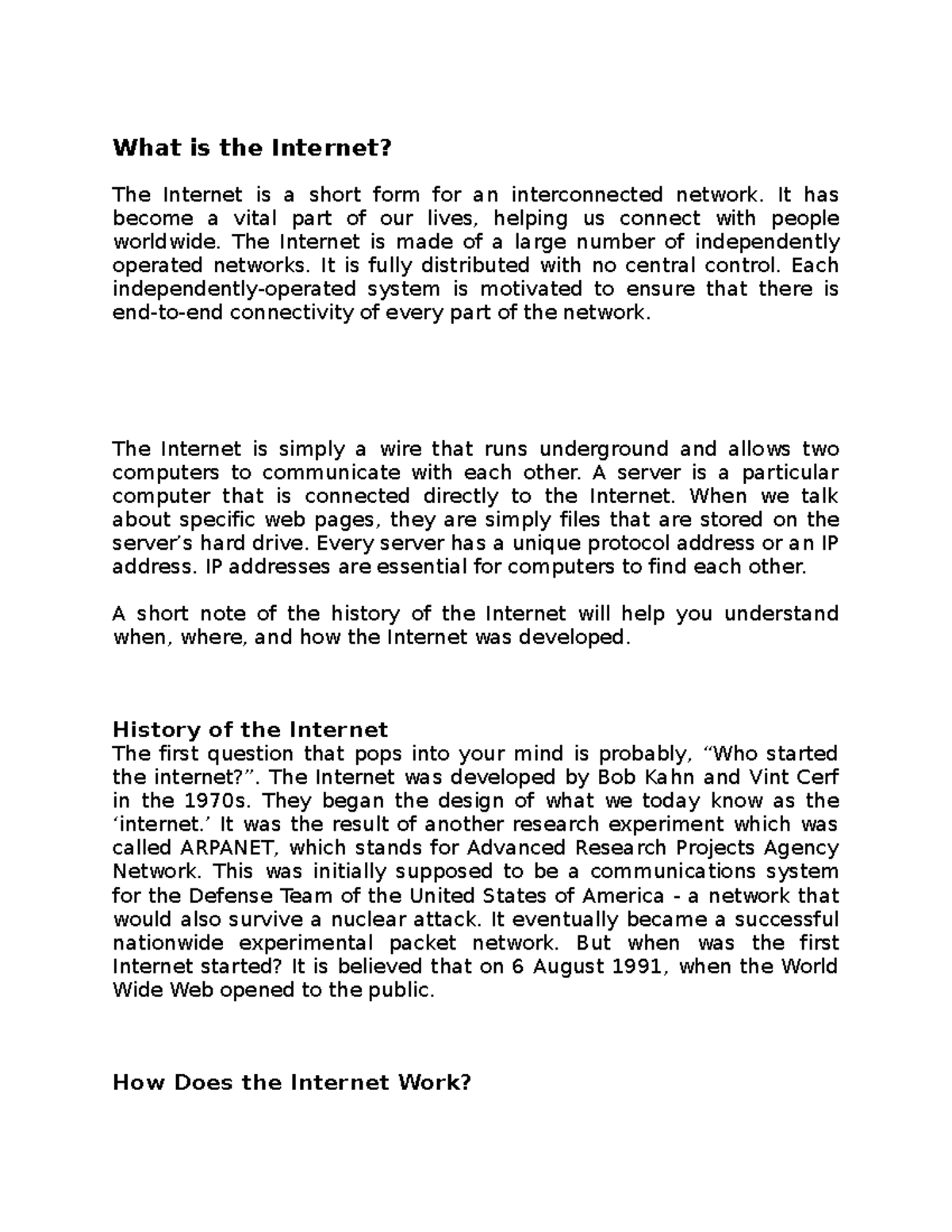 and its histrory What is the The