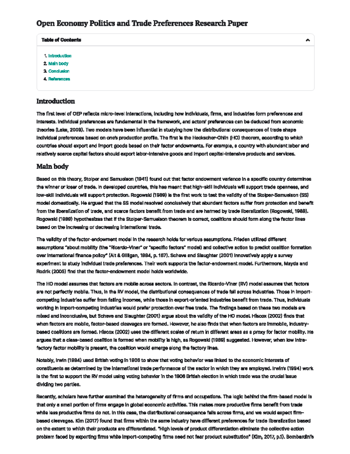 introduction to political science and its importance - Open Economy ...