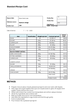 Sithccc 006 Assessment 1 - Portfolio - SITHCCC006 Assessment Tasks And ...