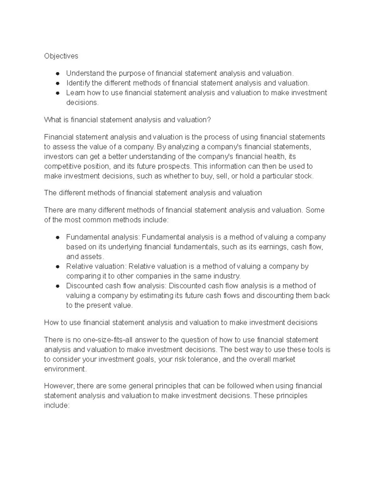 common-stock-valuation-security-analysis-two-basic-approaches