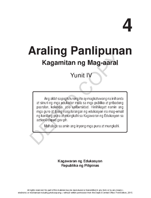 AP10-Q4-MOD4 - Vhn - 10 Araling Panlipunan Ikaapat Na Markahan-Modyul 4 ...