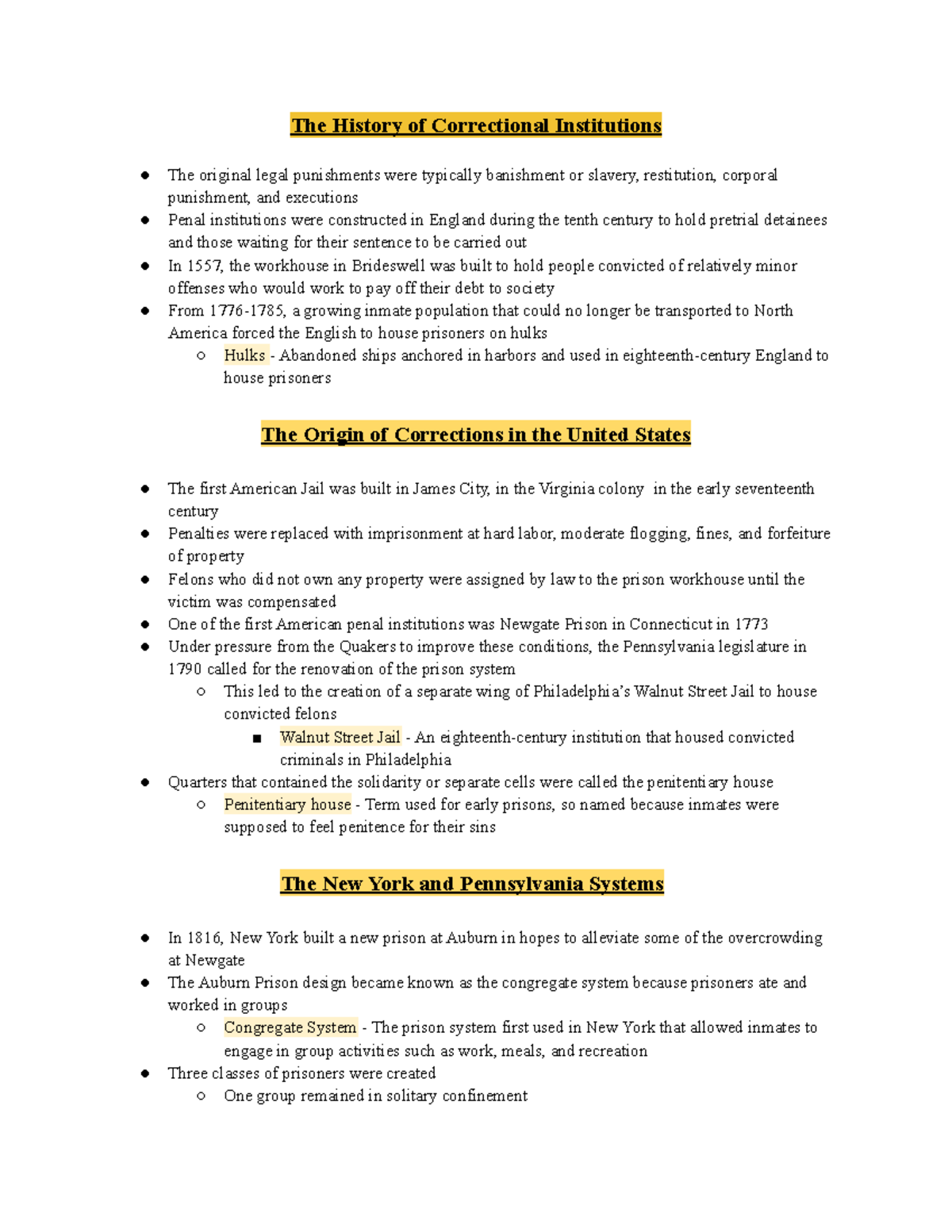 Chapter 11 Corrections History, Institutions, And Populations - The ...