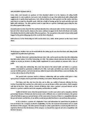 Asssooo Jun18 Attempt Question On Asso Jun 18 Part C Law Studocu