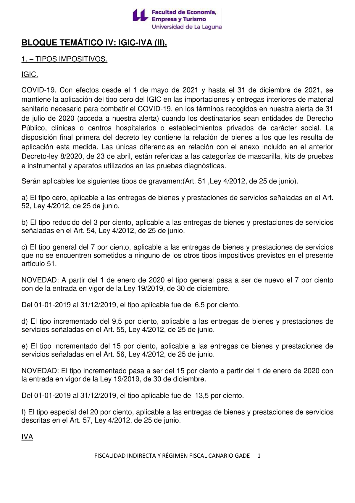 E Esquema 2021 2022 GADE BT IV BLOQUE TEMÁTICO IV IGICIVA (II). 1