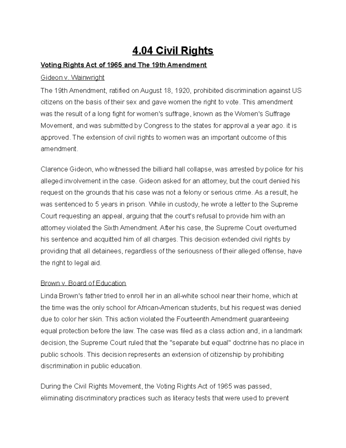 Civil Rights Act Quizletfaq - bob54oj