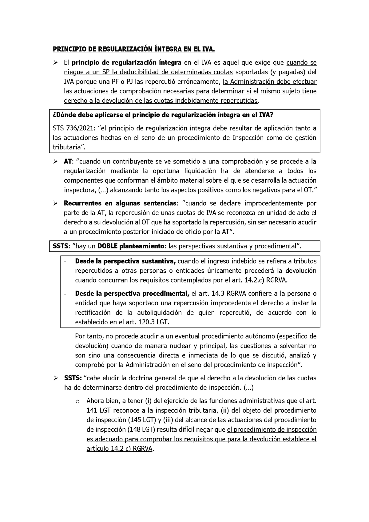 Principio De Regularización En El IVA - PRINCIPIO DE REGULARIZACI”N ...