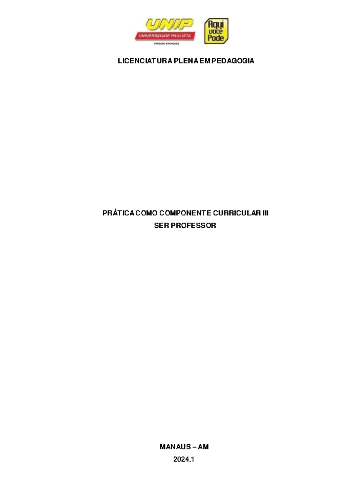 PCC- SER Professor - A303 - N2 - LICENCIATURA PLENA EM PEDAGOGIA ...
