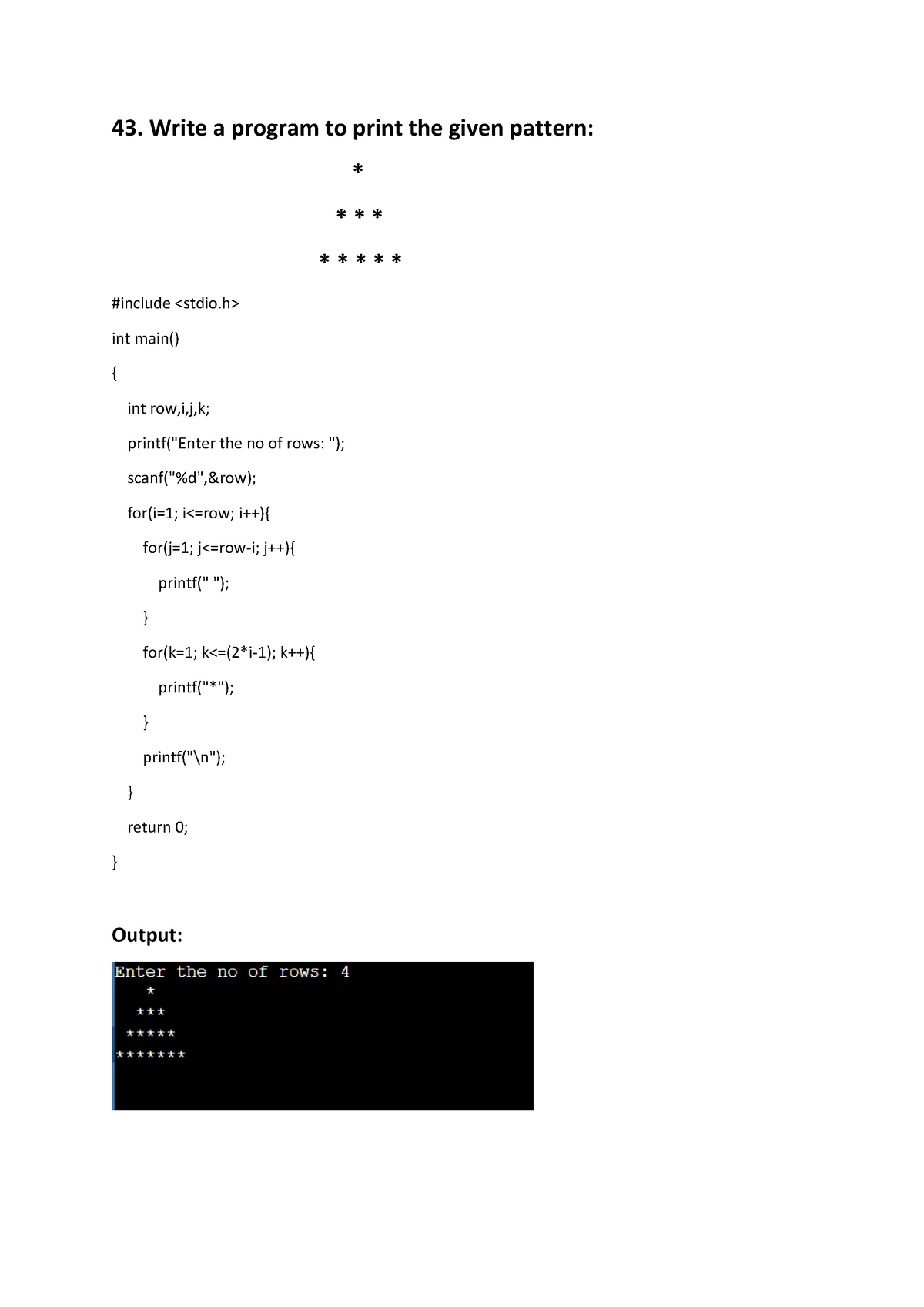 cfile-43-write-a-program-to-print-the-given-pattern