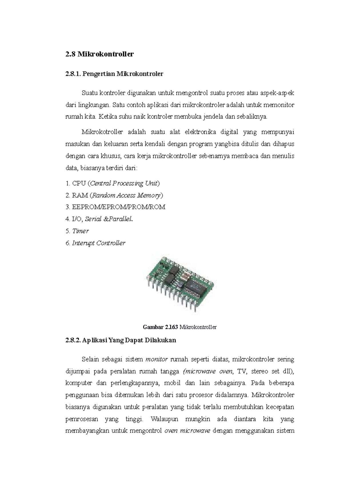 Mikrokontroller OK - 2 Mikrokontroller 2.8. Pengertian Mikrokontroler ...