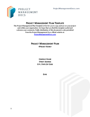 Assignment 2 final - Project Charter - 32541 Project Management ...