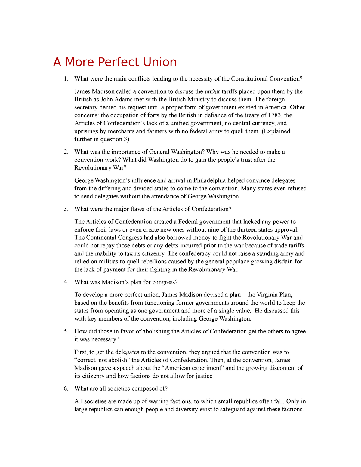 a more perfect union thesis