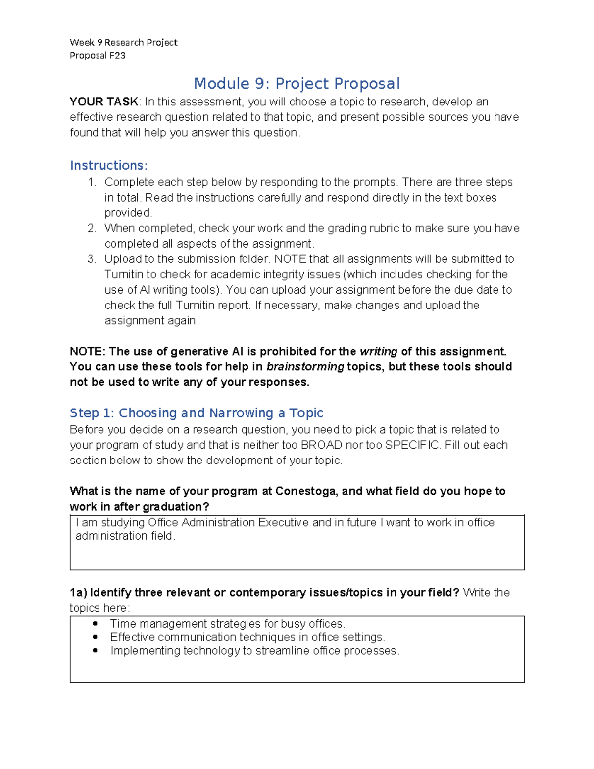 Research Proposal Assignment Manjot Singh - Proposal F Module 9 ...