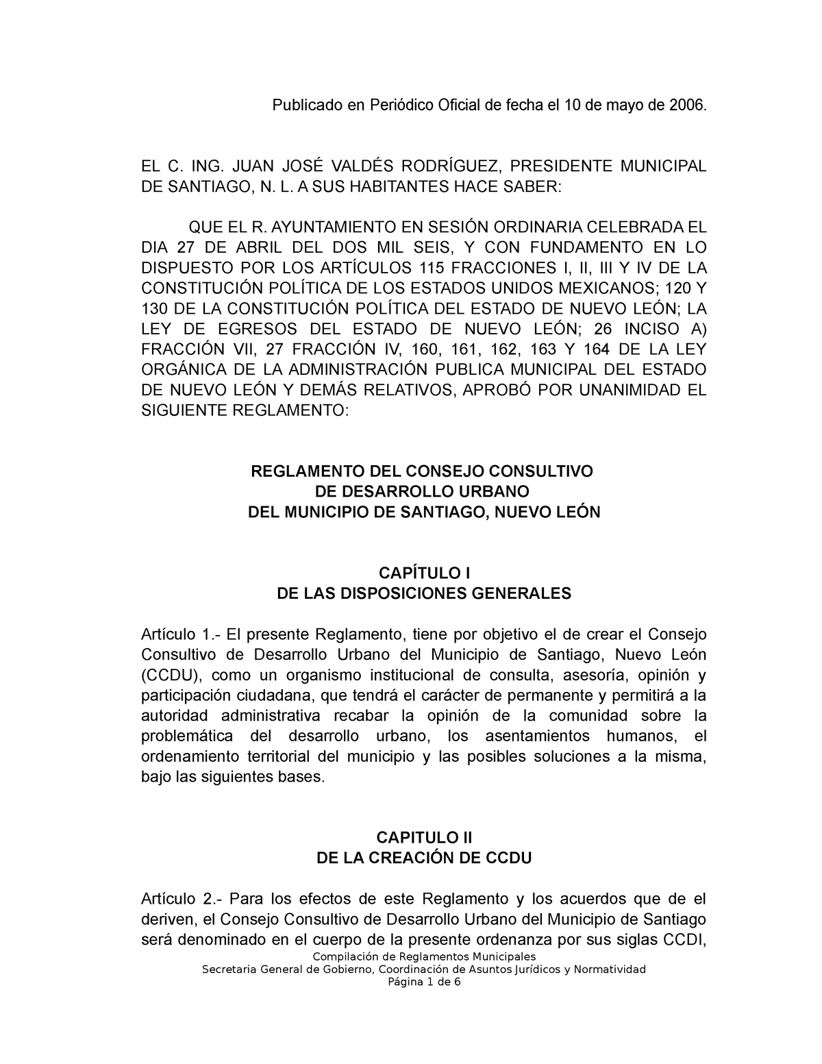 O66756 - documento informativo - Publicado en Periódico Oficial de ...