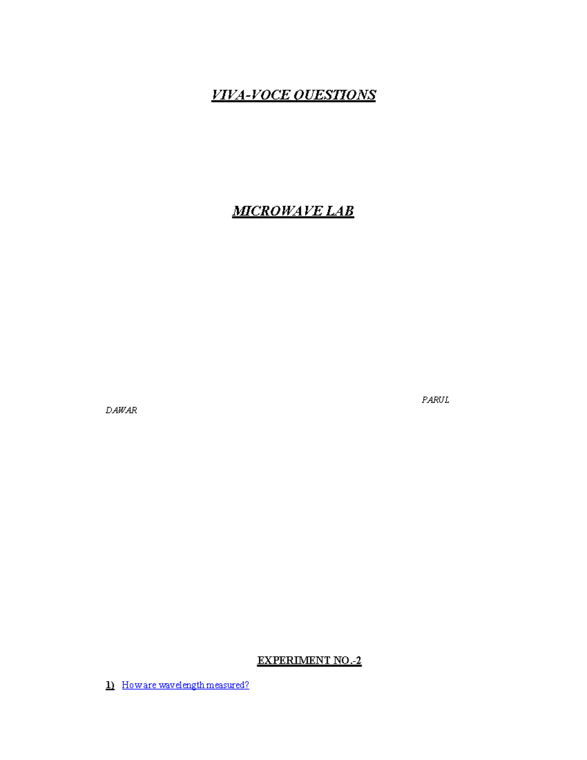 Mwe viva03 Viva question are useful for reference VIVAVOCE