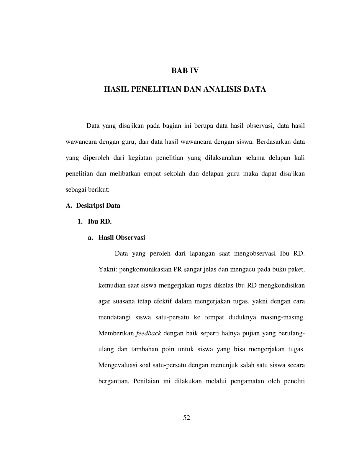 Hasil Penelitian DAN Analisis DATA - BAB IV HASIL PENELITIAN DAN ...