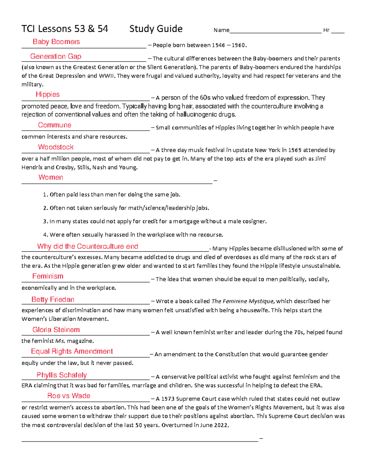 Lesson+53+and+54+Study+Guide+-+US+History+Answersstudy guide - TCI ...
