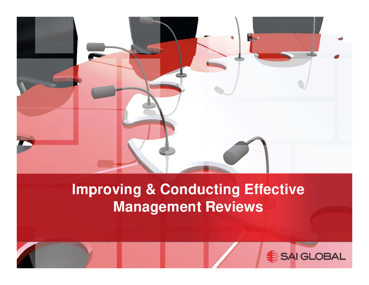 33. Conducting EFF MGT Reviews - Improving & Conducting Effective ...
