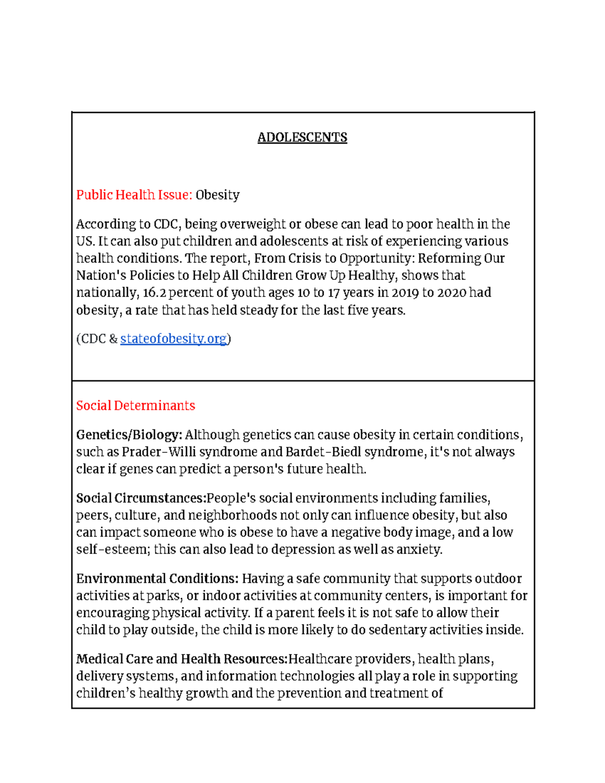 Adolescent, Young Adult and Adult Health Promotion Programs-2 ...