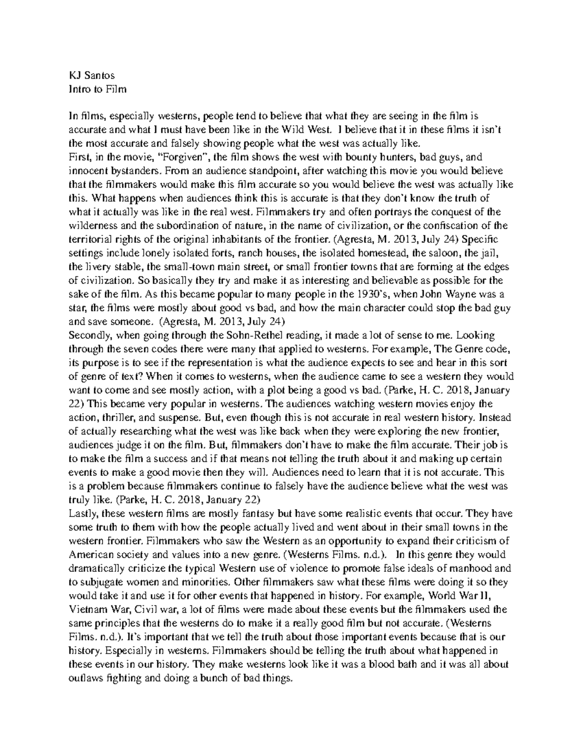 Kristian Santos Screen Reality Final Draft copy - KJ Santos Intro to ...