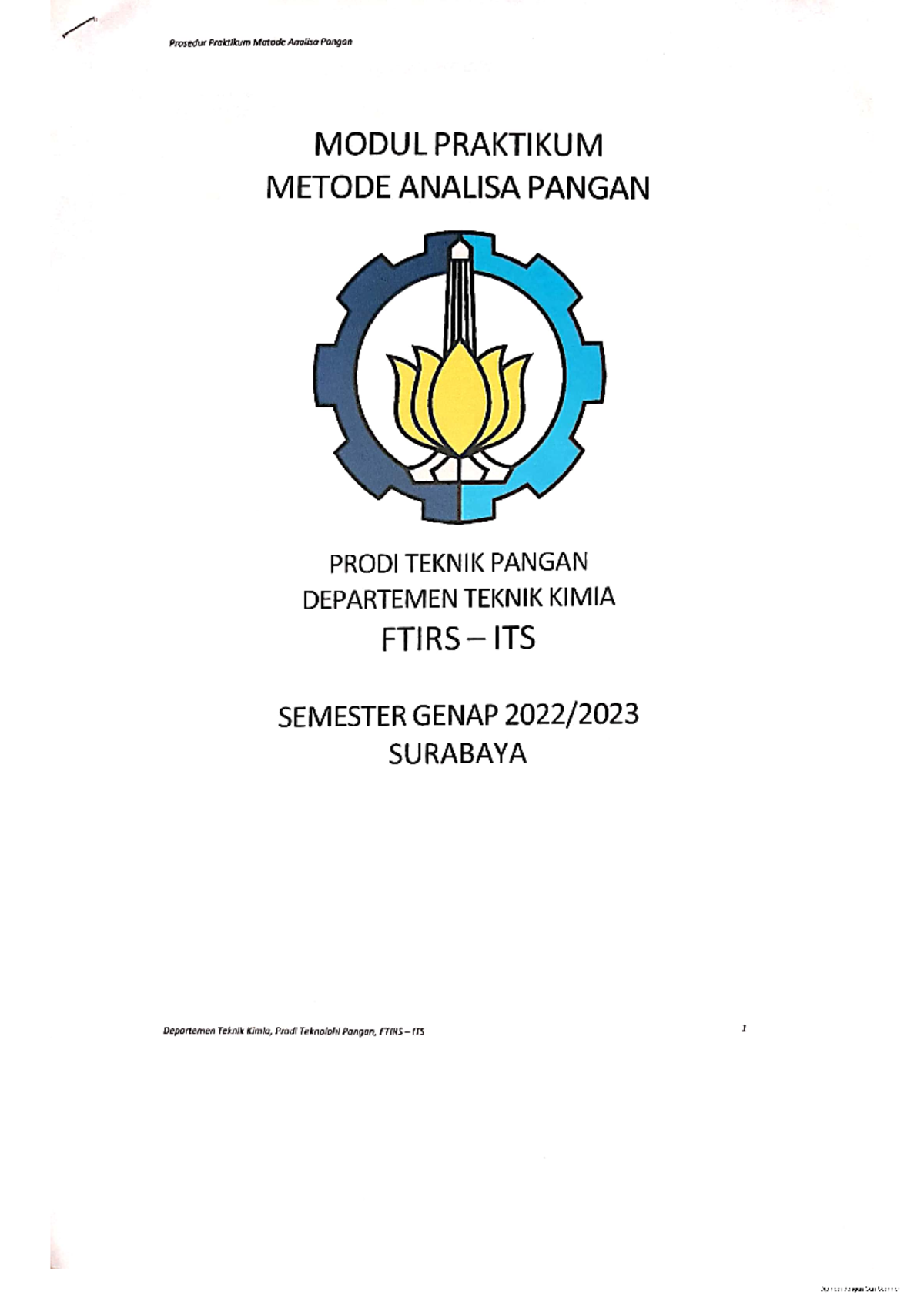 Praktikum Metode Analisa Pangan Modul 2 - Studocu