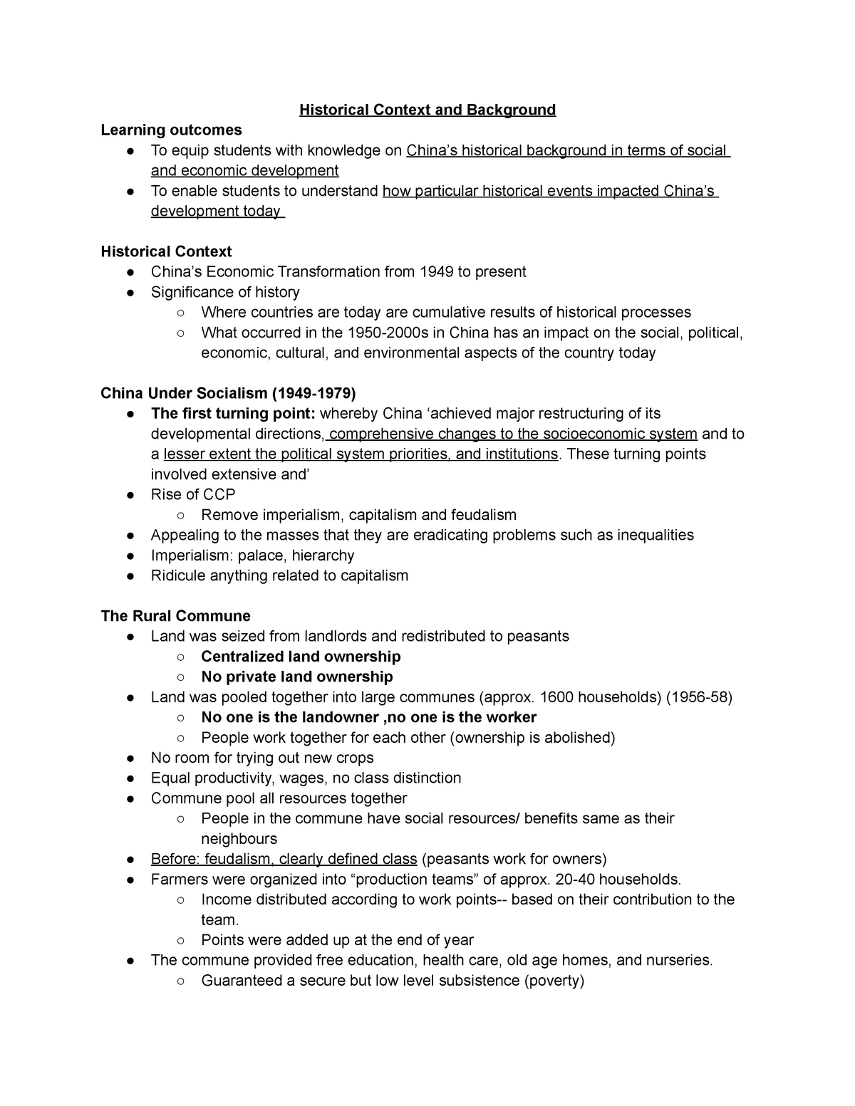 CCHU 9014 L4 Historical Context and Background Historical Context and