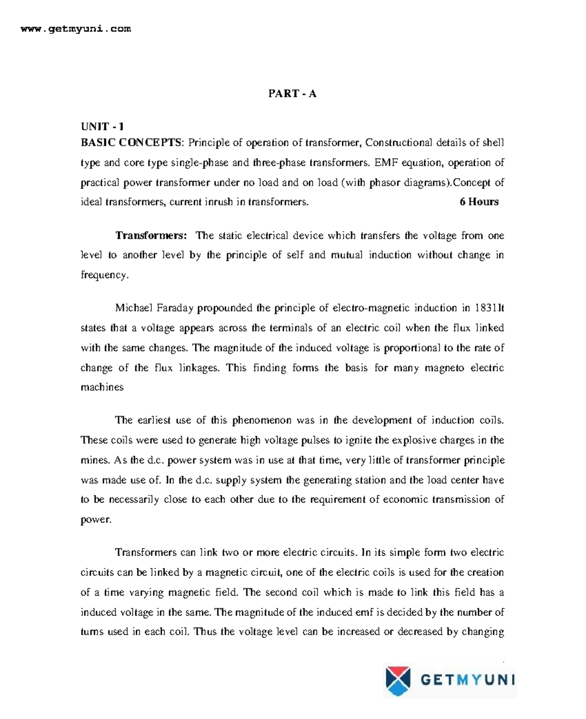 Electrical Engineering Engineering Transformers And Induction Machines