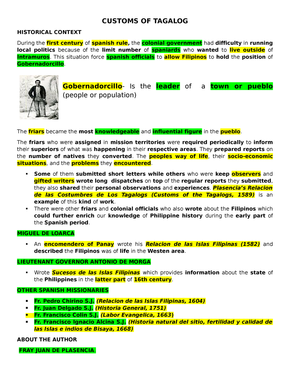 Midterm Reviewer Philippine History - Bachelor Of Secondary Education 