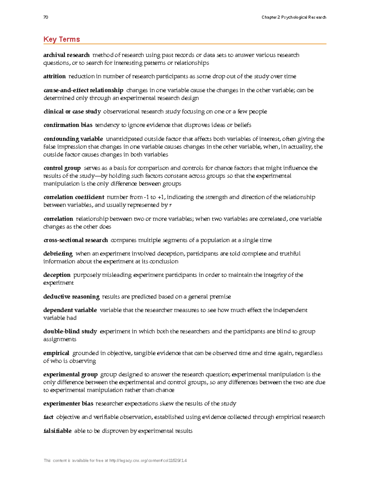 Review Terms Qs Summary Psychological Research Open Stax PSY 2 ...