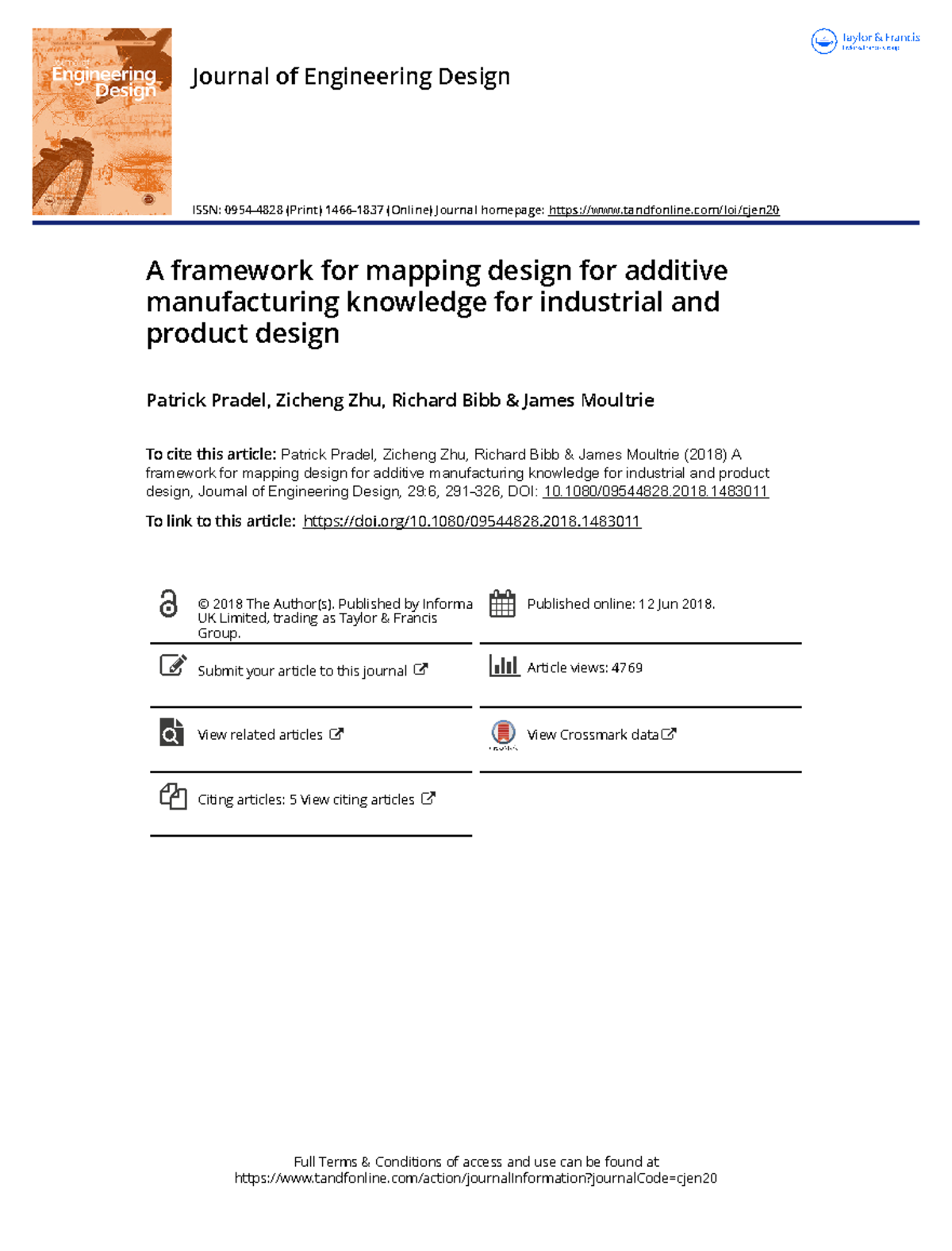 A framework for mapping design for additive manufacturing knowledge for ...