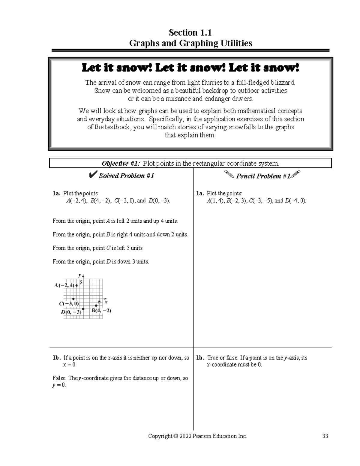 1.1 Graphing (Blank Notes) - Section 1. Graphs and Graphing Utilities ...
