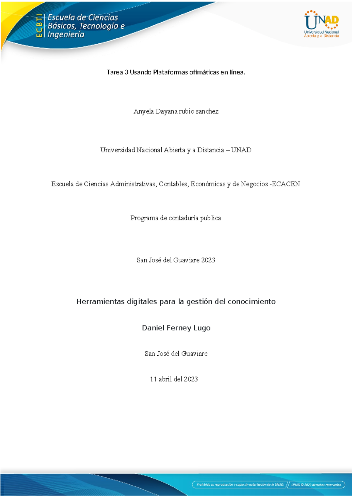 Anexo 2 Formato Entrega Tarea 3 (1) - Tarea 3 Usando Plataformas ...