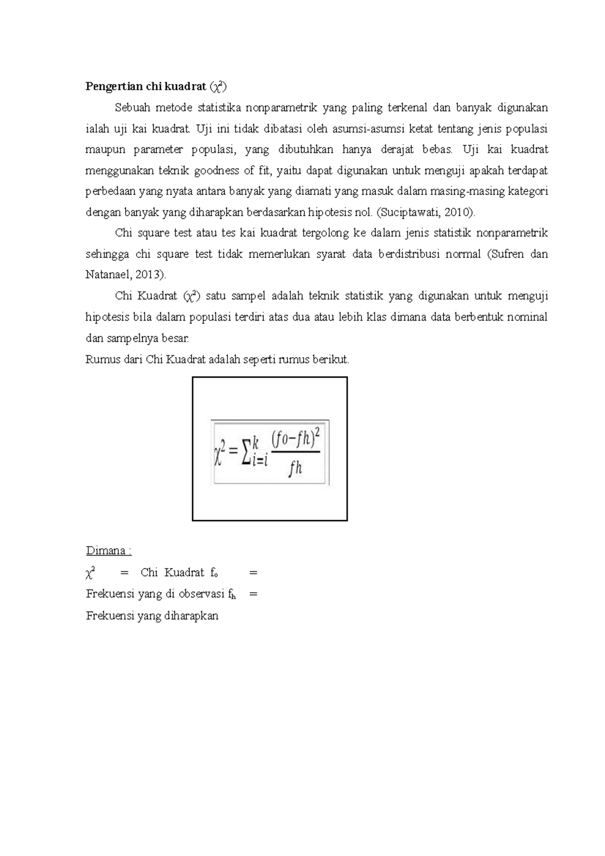 Uji Chi Square Sample Tunggal - Pengertian Chi Kuadrat (χ 2 ) Sebuah ...